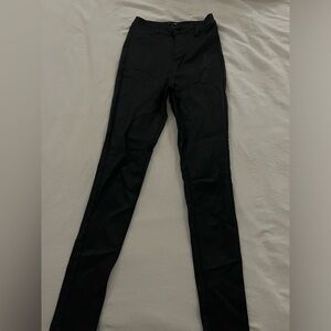 Fashion Nova Black Faux Leather Pants